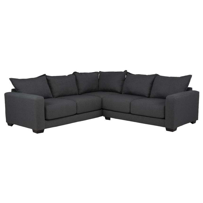 Pine Dark Gray Sectional Sofa  alternate image, 2 of 7 images.
