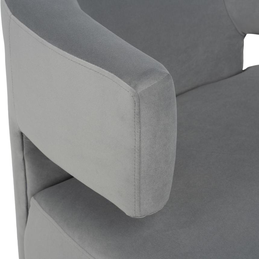 Oaklee Gray Swivel Accent Chair alternate image, 6 of 9 images.