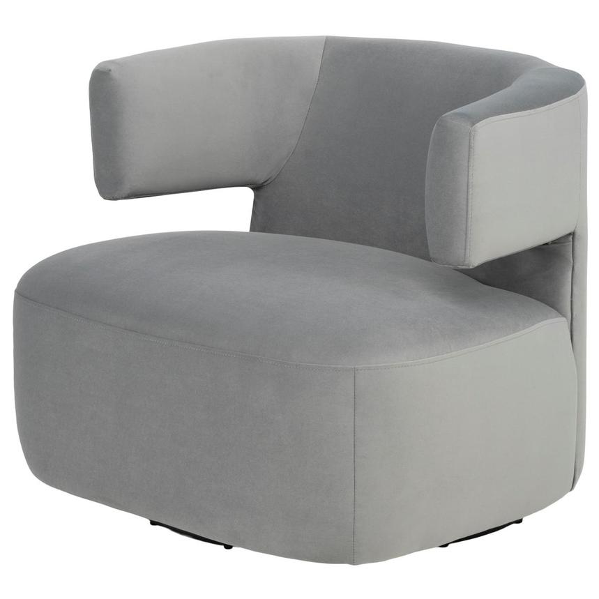 Oaklee Gray Swivel Accent Chair main image, 1 of 9 images.