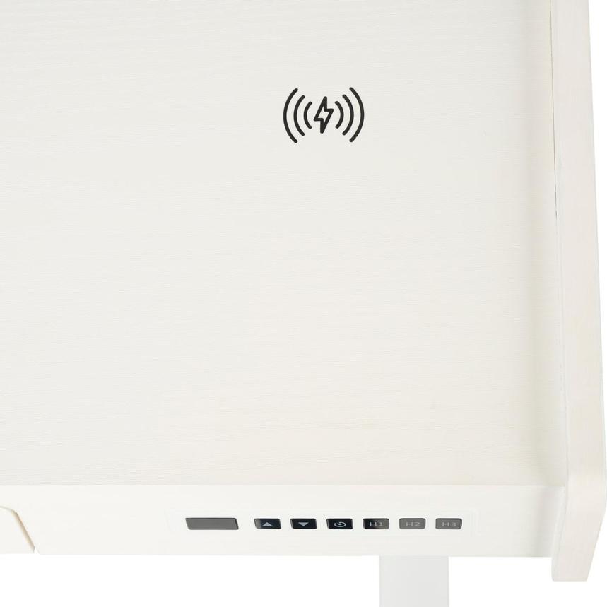 Rise White Adjustable Height Desk  alternate image, 10 of 11 images.