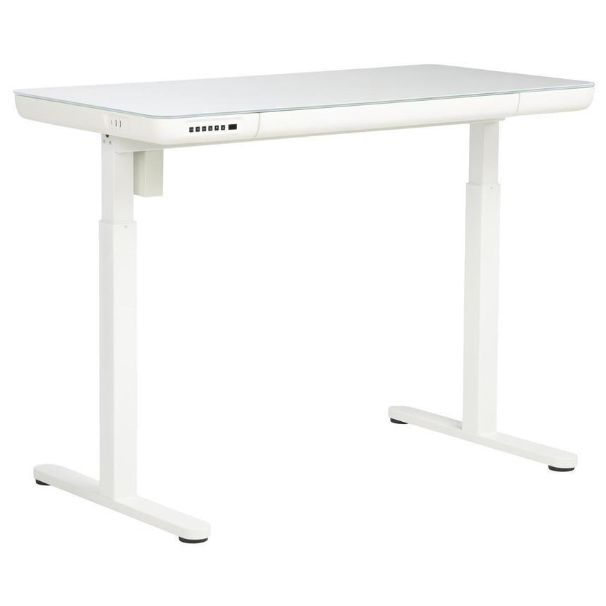Ascend White Adjustable Height Desk alternate image, 3 of 10 images.