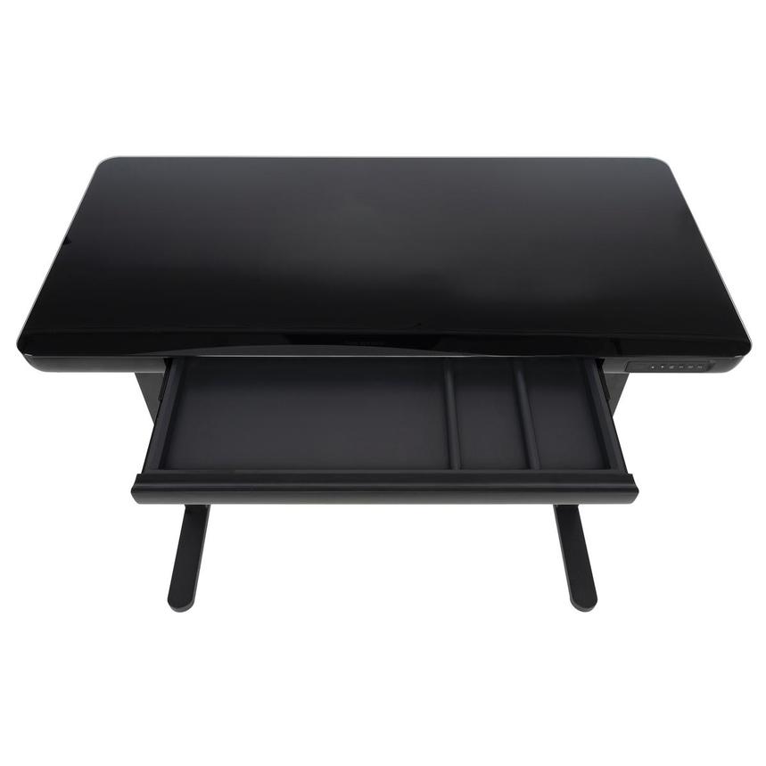 Ascend Black Adjustable Height Desk  alternate image, 6 of 9 images.