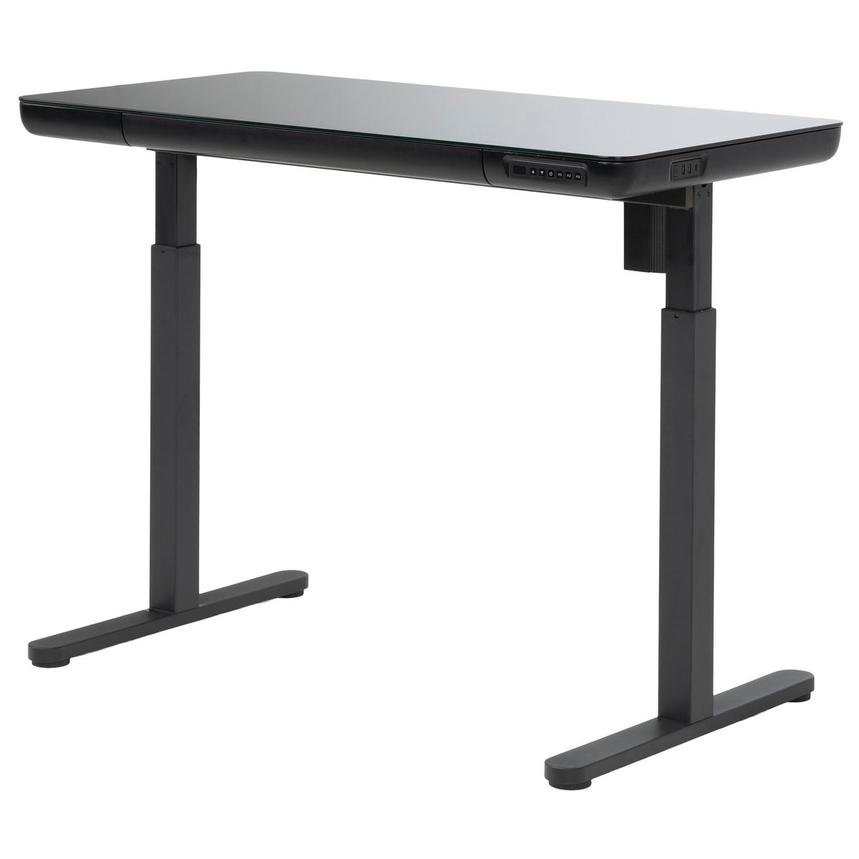 Ascend Black Adjustable Height Desk  main image, 1 of 9 images.