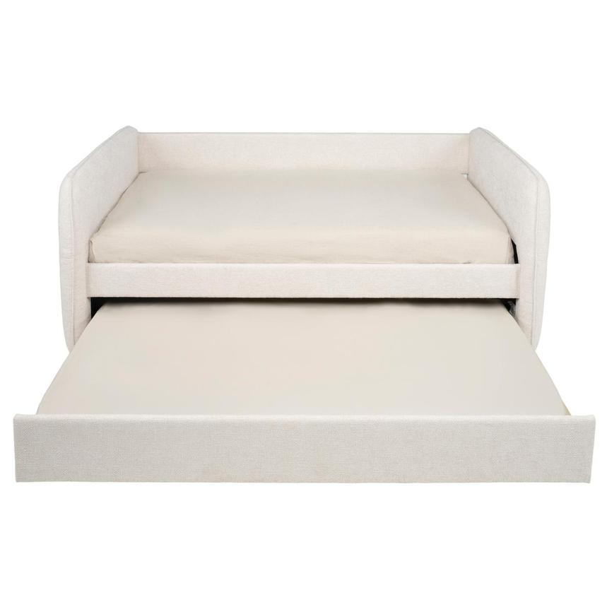 Jade Beige Twin Trundle Bed  alternate image, 5 of 9 images.