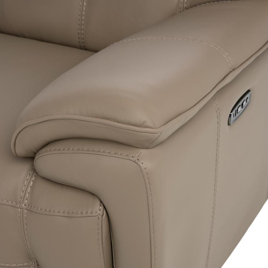 Graystone Dark Taupe Home Theater Leather Seating with 5PCS/2PWR  alternate image, 10 of 12 images.