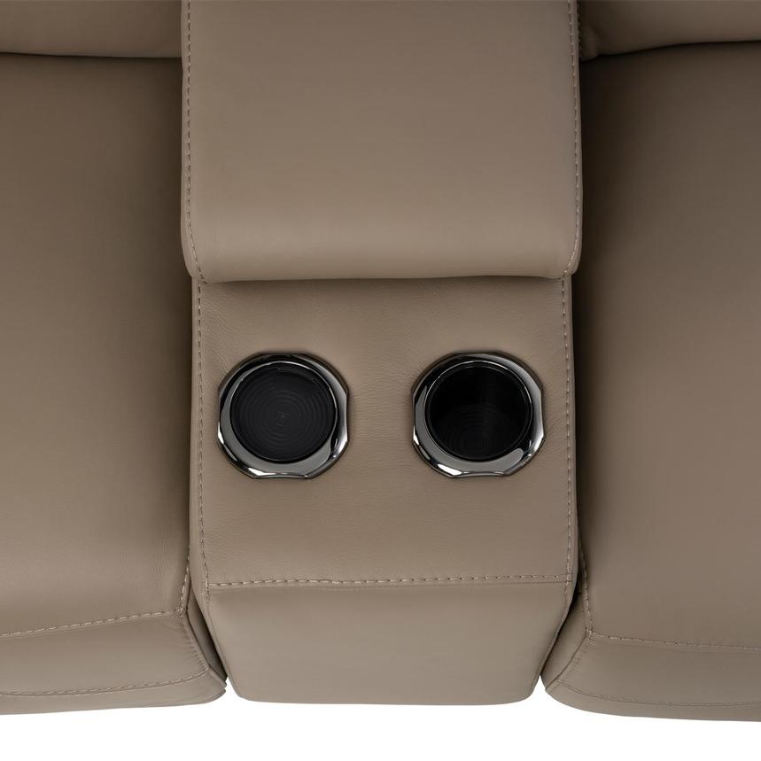 Graystone Dark Taupe Home Theater Leather Seating with 5PCS/3PWR  alternate image, 7 of 13 images.