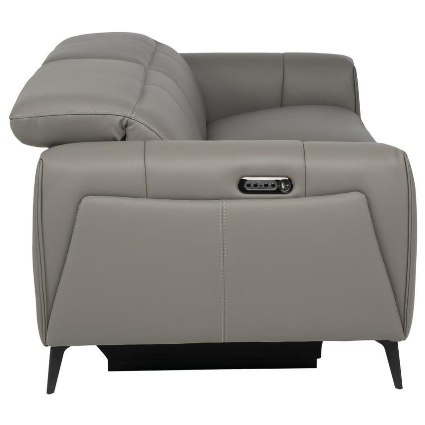 Luke 2.0 Dark Gray Power Reclining Leather Sofa  alternate image, 5 of 10 images.