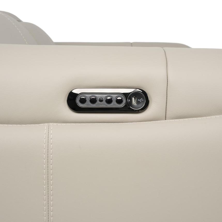 Luke 2.0 Taupe Leather Reclining Loveseat  alternate image, 10 of 11 images.