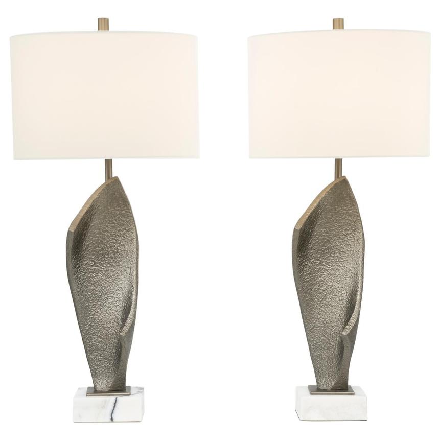 Obsidian Flare Table Lamp Set of 2  alternate image, 2 of 7 images.