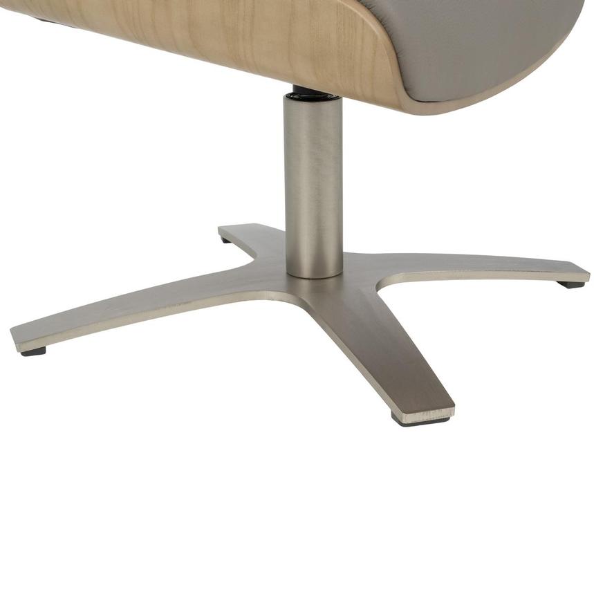 Fabrizio Taupe Leather Ottoman  alternate image, 7 of 7 images.