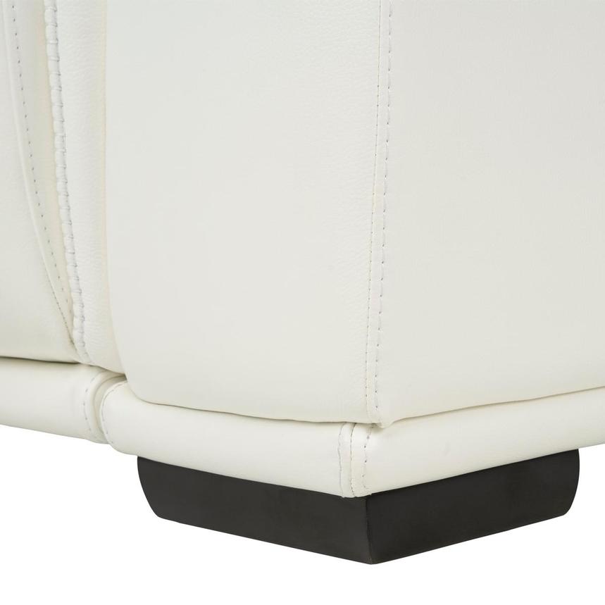 Davis 2.0 White Leather Power Recliner  alternate image, 10 of 11 images.
