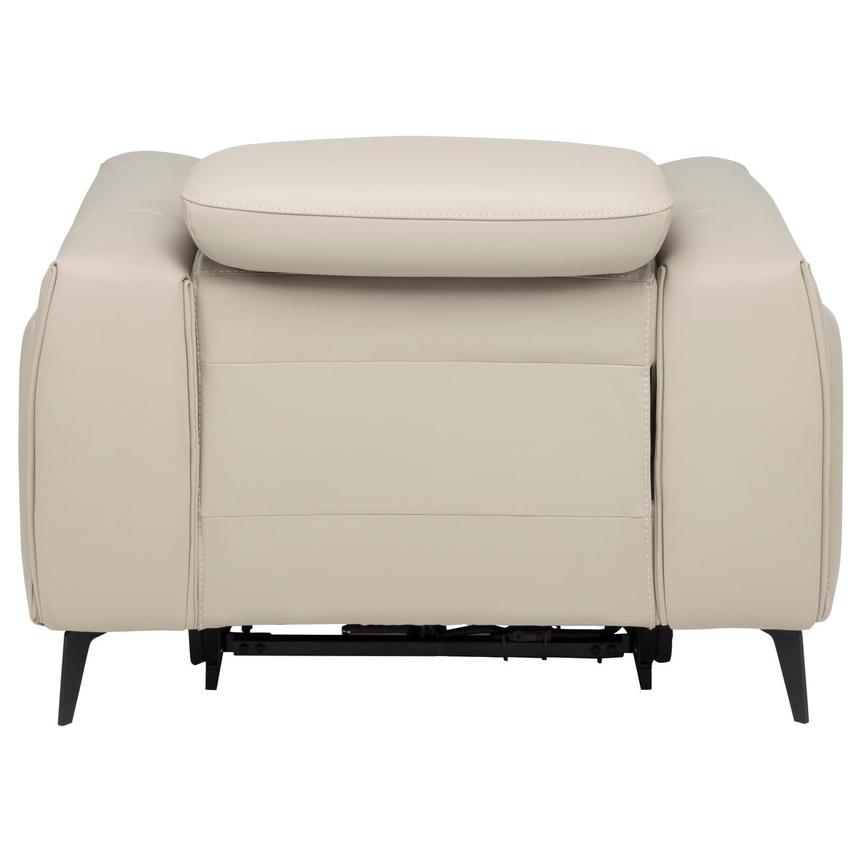 Luke 2.0 Taupe Leather Power Recliner alternate image, 6 of 10 images.
