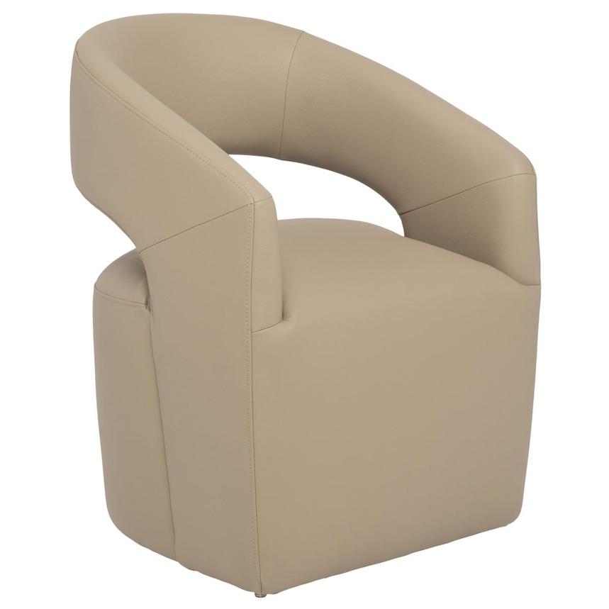 Lilly Taupe Arm Chair w/Casters  alternate image, 2 of 9 images.