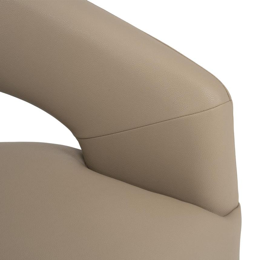 Lilly Taupe Arm Chair w/Casters  alternate image, 7 of 9 images.