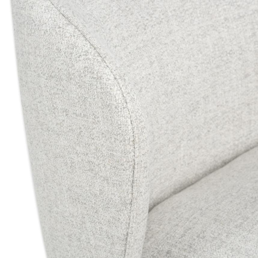 Lottie Gray Side Chair w/Casters  alternate image, 7 of 9 images.