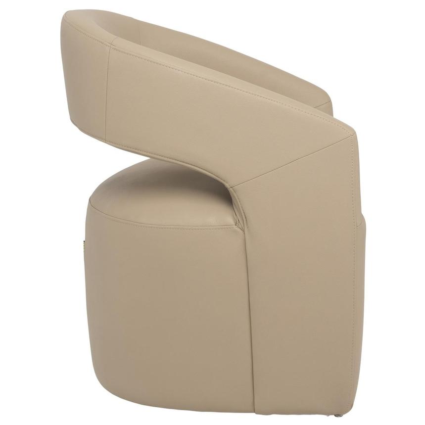 Lilly Taupe Arm Chair w/Casters alternate image, 3 of 9 images.