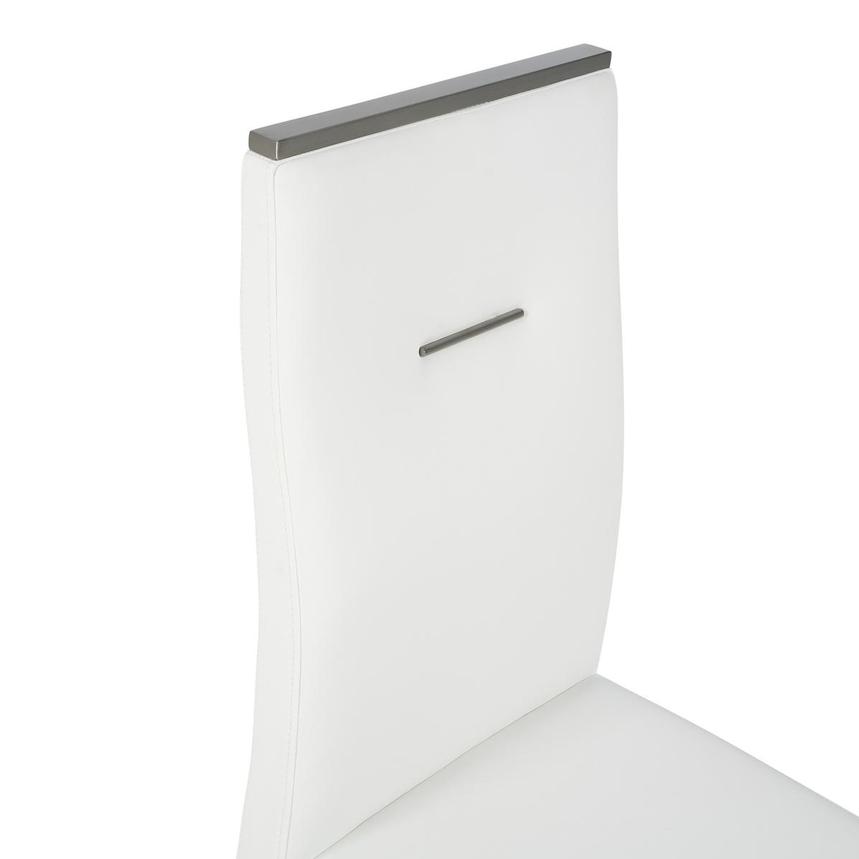 Phebe White/Sliver Side Chair alternate image, 5 of 7 images.