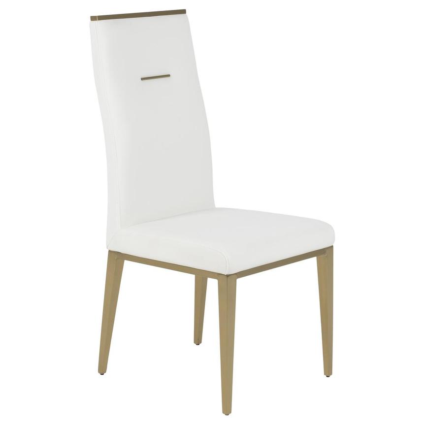 Phebe White/Gold Side Chair alternate image, 3 of 8 images.