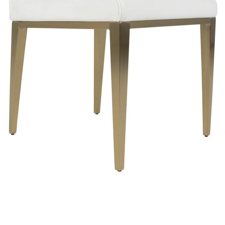 Phebe White/Gold Side Chair alternate image, 8 of 8 images.