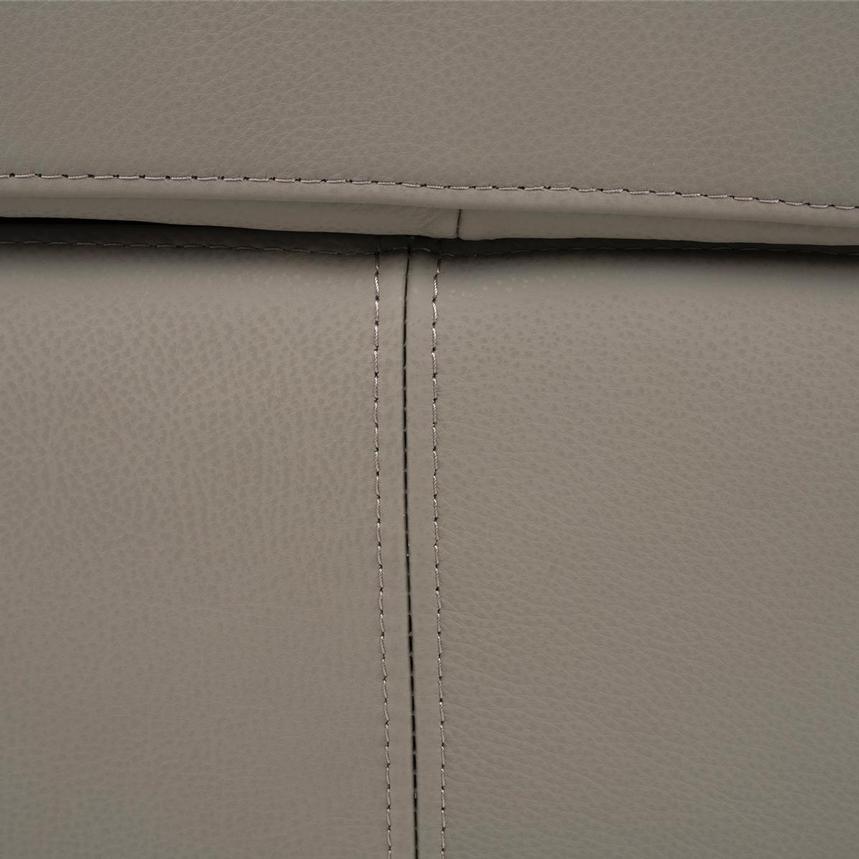 Fabrizio Taupe Leather Accent Chair alternate image, 13 of 13 images.