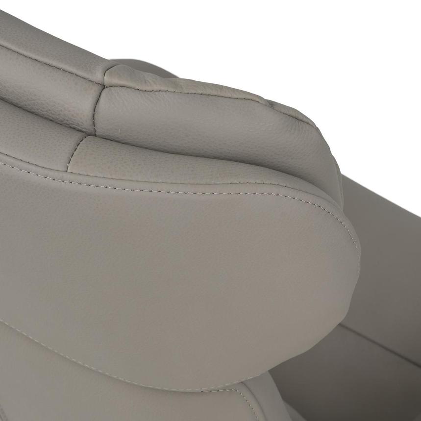 Fabrizio Taupe Leather Accent Chair alternate image, 8 of 13 images.