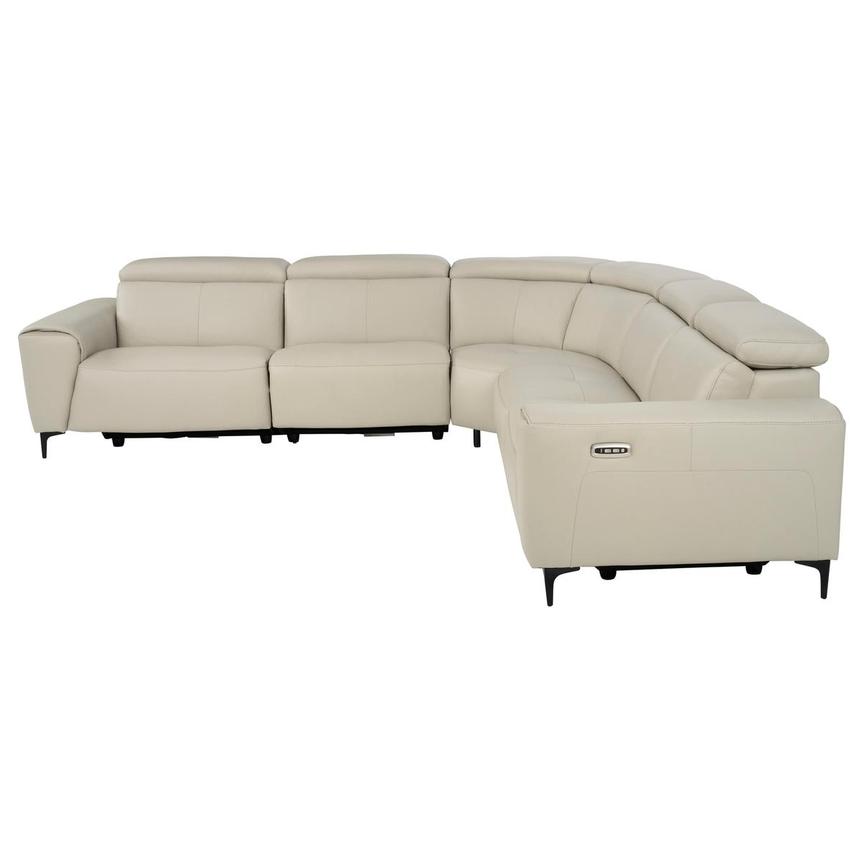 Altamura Leather Power Reclining Sectional with 5PCS/3PWR alternate image, 5 of 12 images.