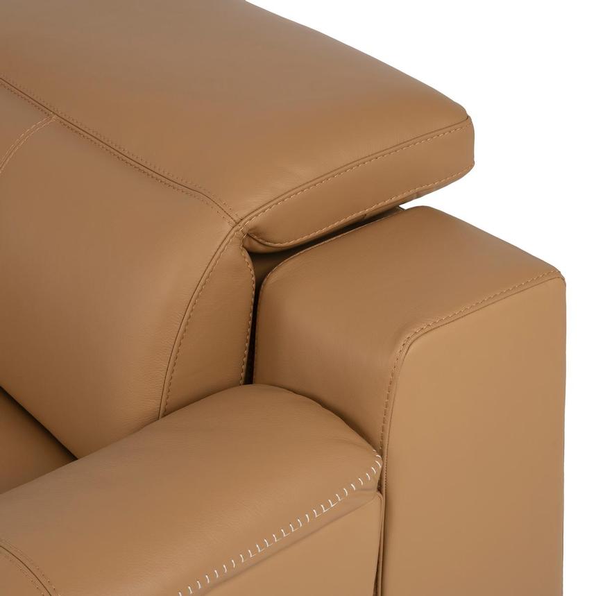 Davis 2.0 Tan Leather Power Reclining Sectional with 6PCS/2PWR  alternate image, 10 of 14 images.
