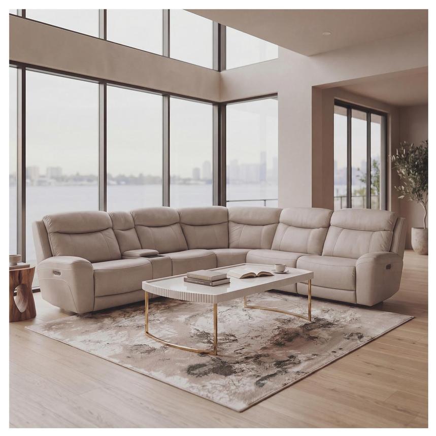 Shale Power Reclining Sectional with 6PCS/3PWR  alternate image, 2 of 17 images.