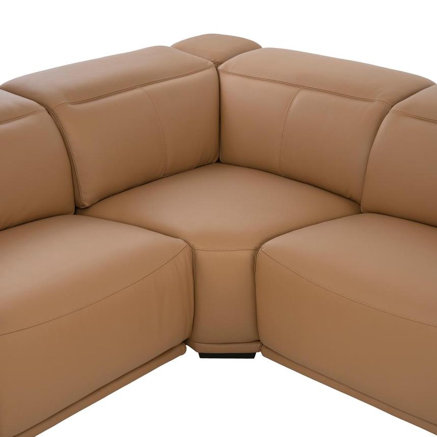 Davis 2.0 Tan Leather Power Reclining Sectional with 6PCS/2PWR  alternate image, 6 of 14 images.