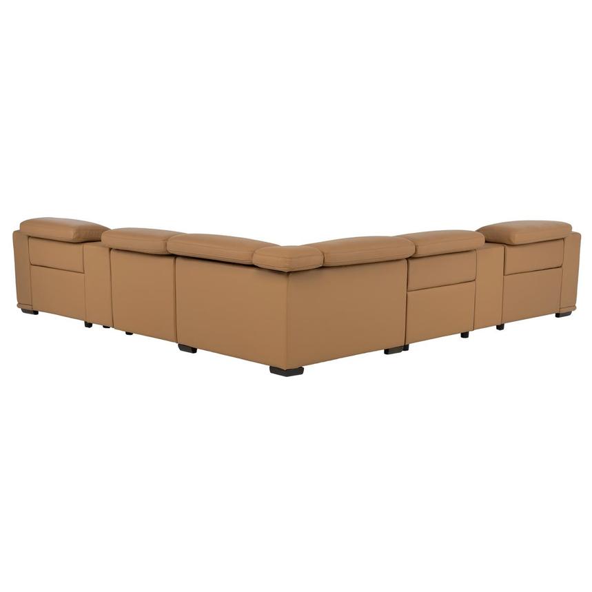 Davis 2.0 Tan Leather Power Reclining Sectional with 7PCS/3PWR  alternate image, 5 of 14 images.