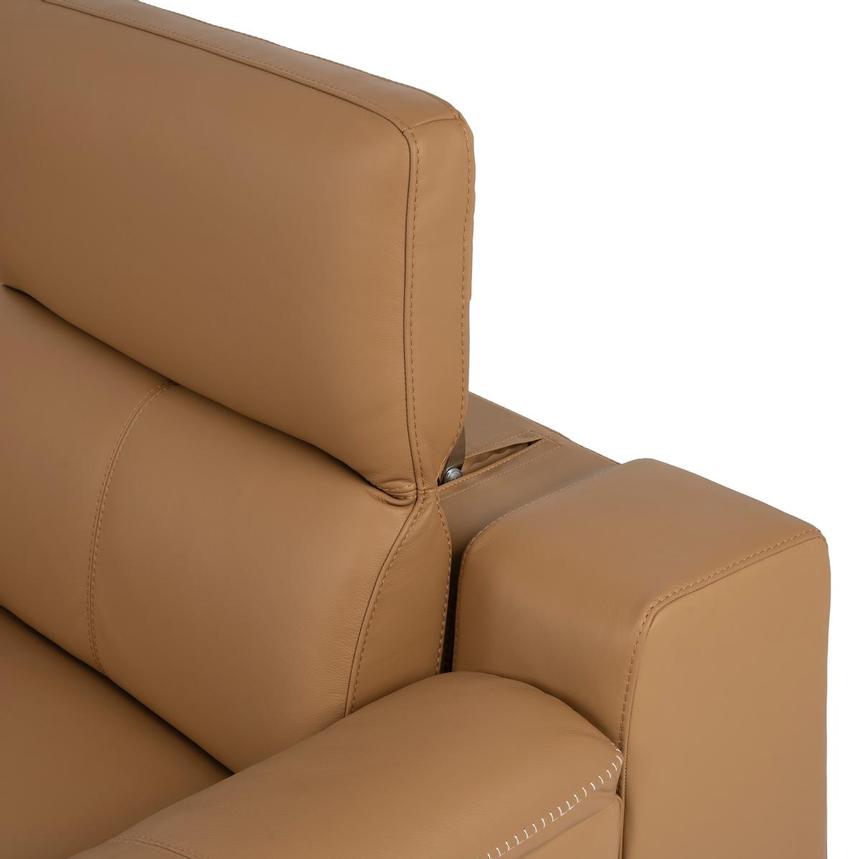 Davis 2.0 Tan Leather Power Reclining Sectional with 7PCS/3PWR  alternate image, 11 of 14 images.