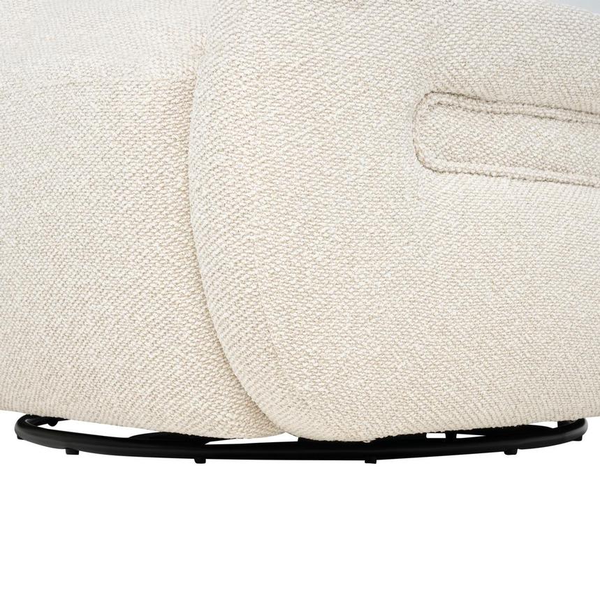 Zuri Cream Swivel Accent Chair  alternate image, 10 of 10 images.