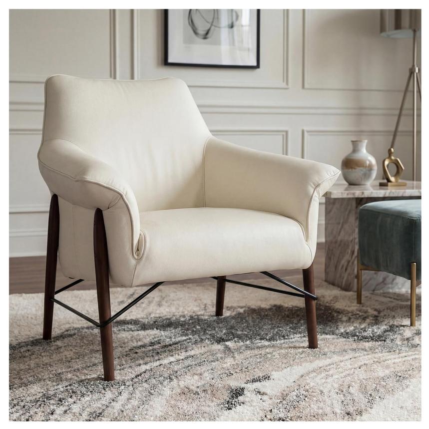 Jensen White Accent Chair  alternate image, 2 of 11 images.