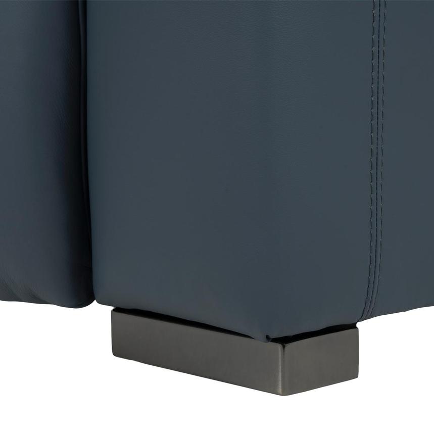 Cordova Blue Leather Power Reclining Sectional with 4PCS/2PWR  alternate image, 10 of 11 images.