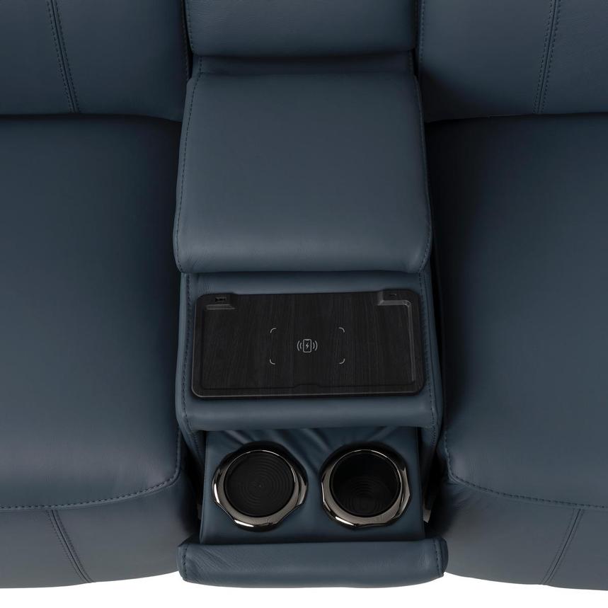 Cordova Blue Home Theater Leather Seating with 5PCS/2PWR  alternate image, 5 of 12 images.
