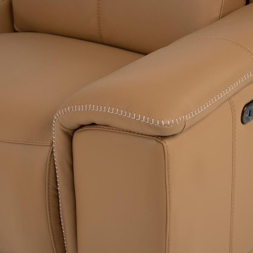 Davis 2.0 Tan Home Theater Leather Seating with 5PCS/2PWR alternate image, 11 of 13 images.