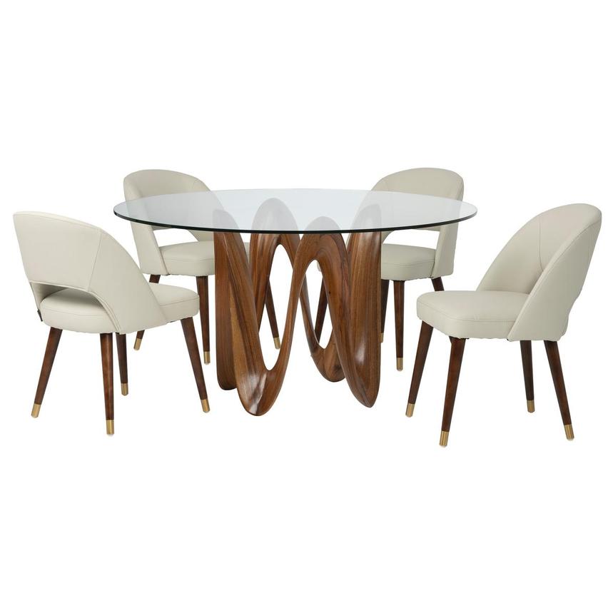 Gable/Charm Gray 5-Piece Dining Set main image, 1 of 3 images.