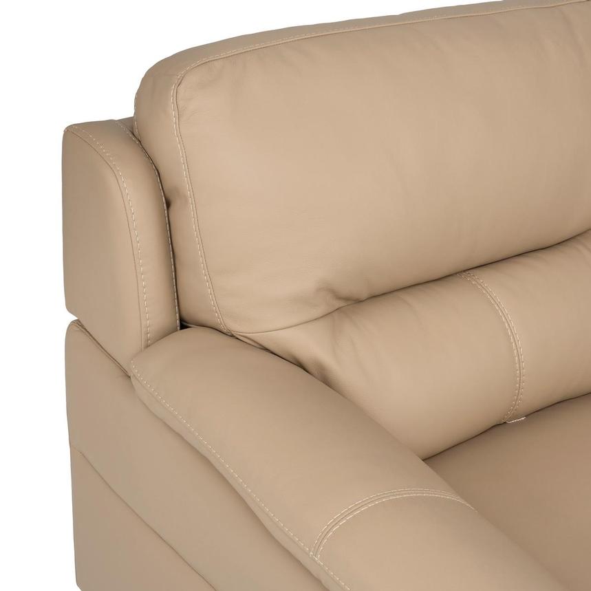 Bali Dark Cream Leather Loveseat alternate image, 6 of 8 images.