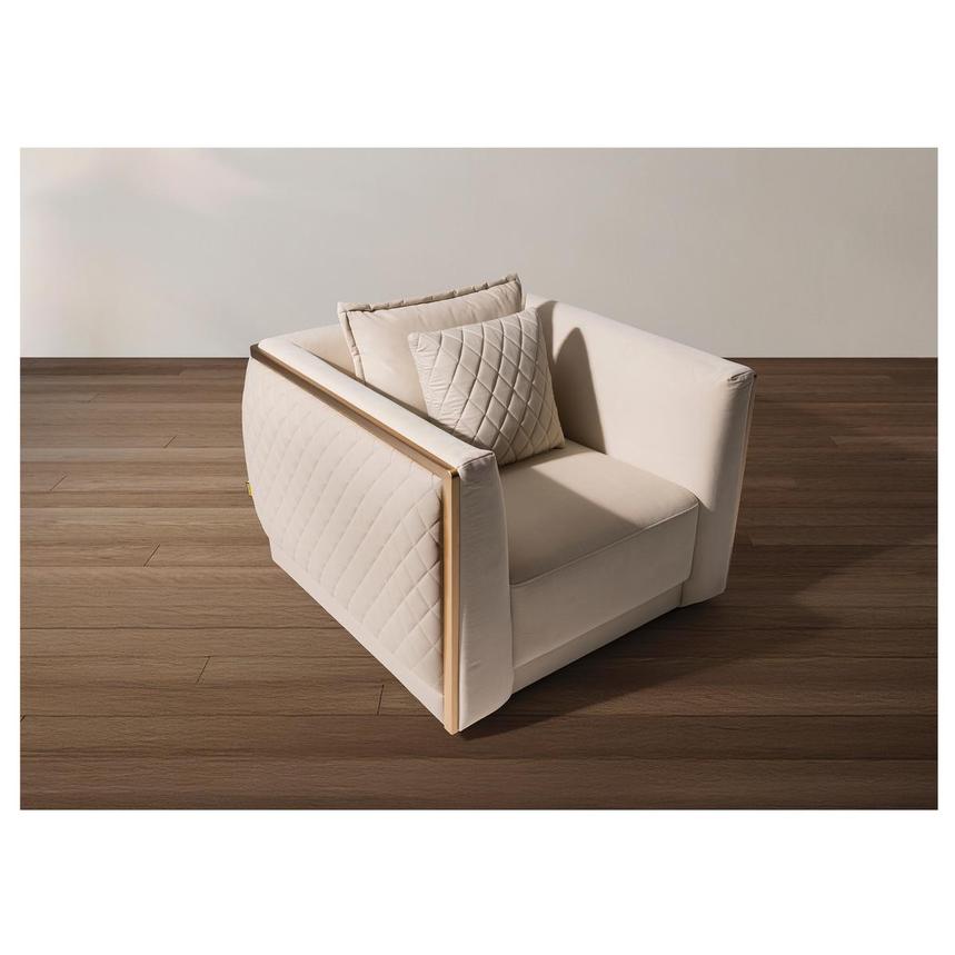 Madelyn Cream Accent Chair  alternate image, 2 of 9 images.