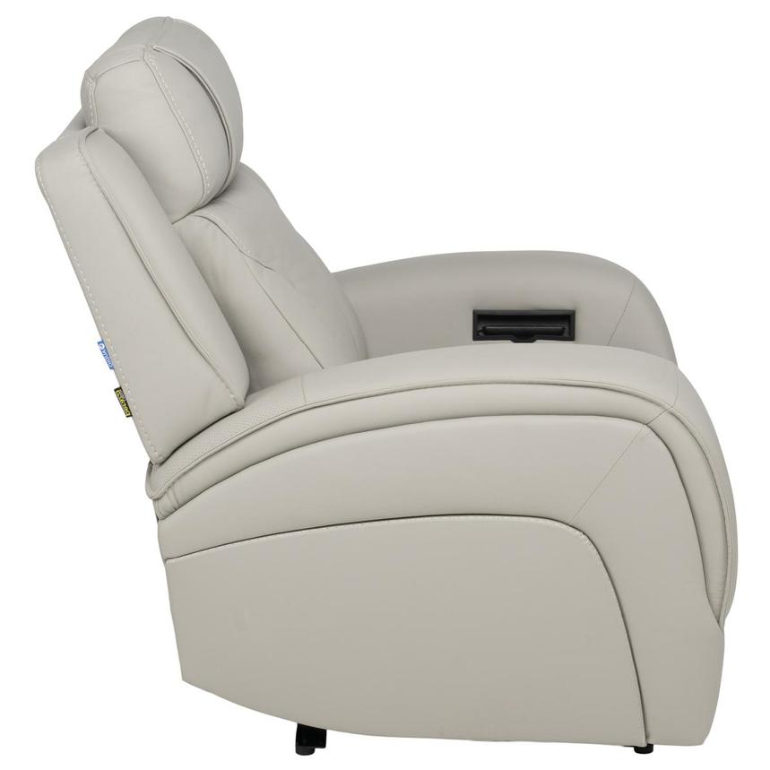 Kylo Light Gray Power Motion Leather Recliner  alternate image, 7 of 16 images.