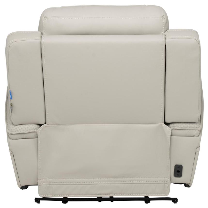 Kylo Light Gray Power Motion Leather Recliner alternate image, 8 of 16 images.