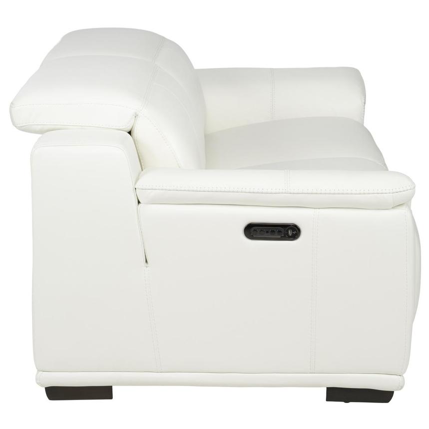 Davis 2.0 White Leather Power Reclining Sofa alternate image, 6 of 12 images.