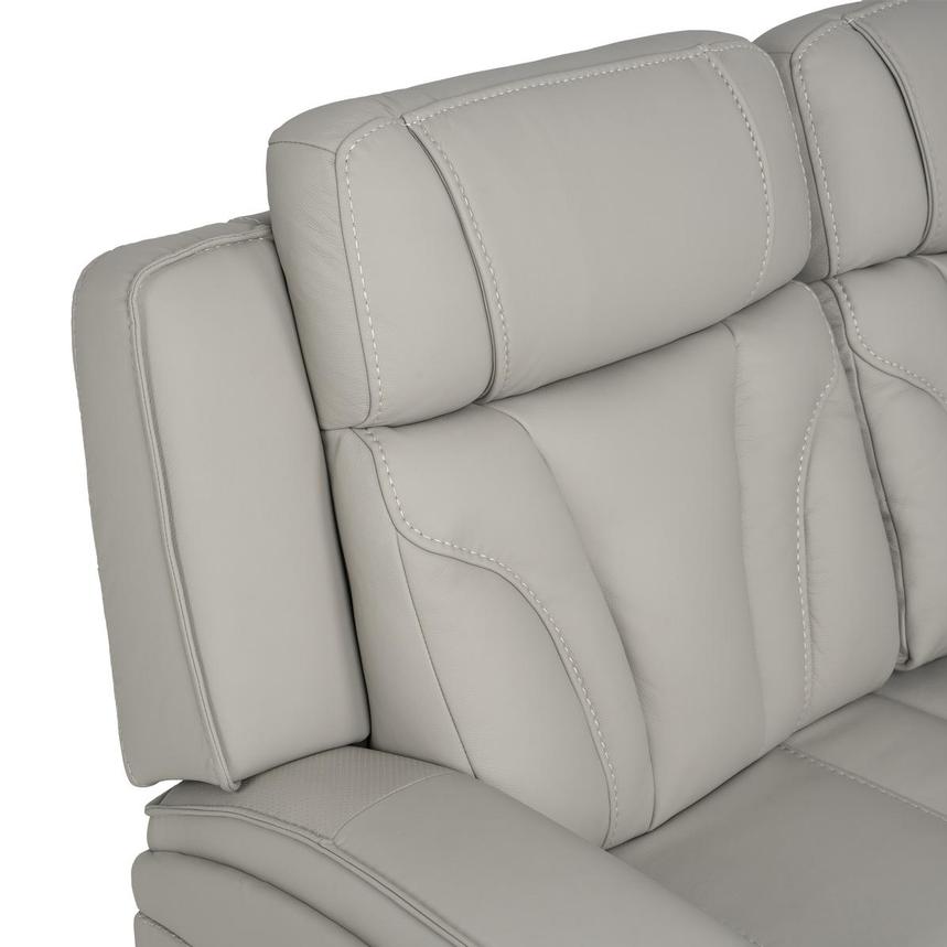 Kylo Light Gray Power Motion Leather Sofa  alternate image, 7 of 13 images.