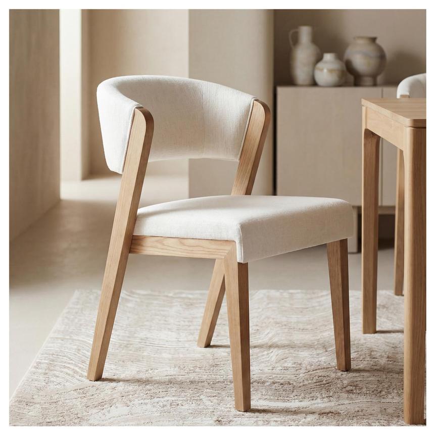 Kayla White Side Chair  alternate image, 2 of 9 images.