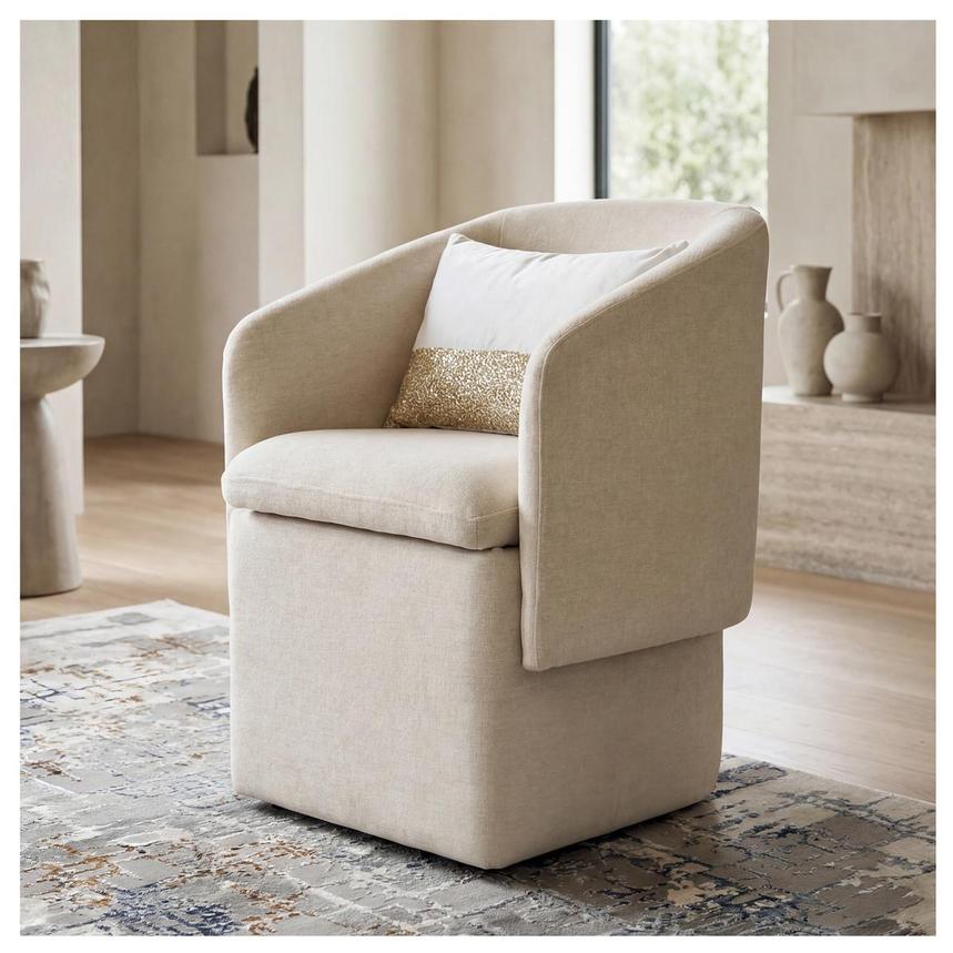 Ailany Arm Chair w/Storage & Casters  alternate image, 2 of 13 images.