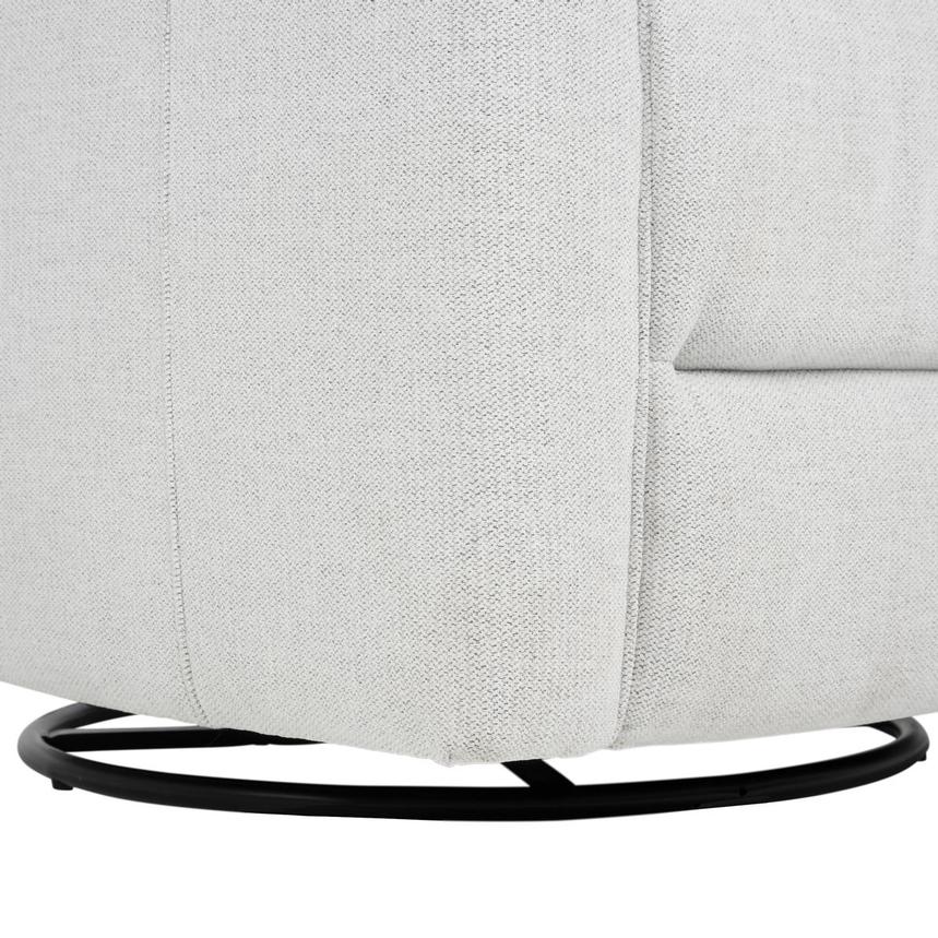 Campbell Light Gray Swivel Glider Recliner  alternate image, 10 of 12 images.