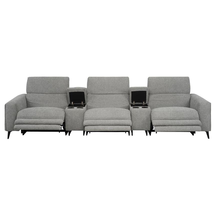 Luke Dark Gray Home Theater Seating with 5PCS/3PWR  alternate image, 2 of 12 images.