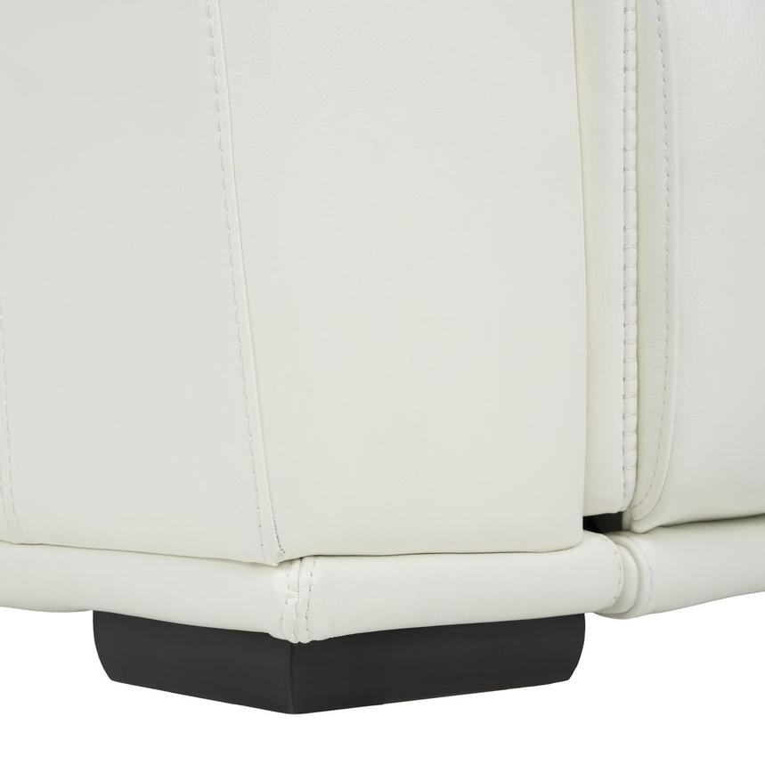Davis 2.0 White Leather Power Reclining Loveseat  alternate image, 11 of 12 images.