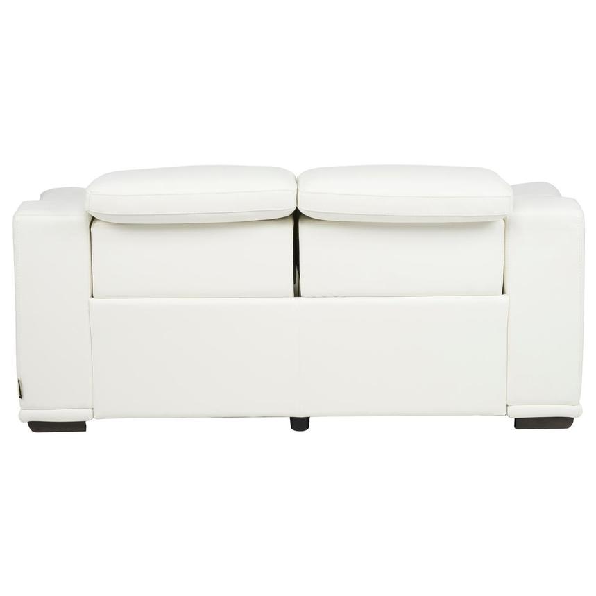 Davis 2.0 White Leather Power Reclining Loveseat alternate image, 5 of 12 images.