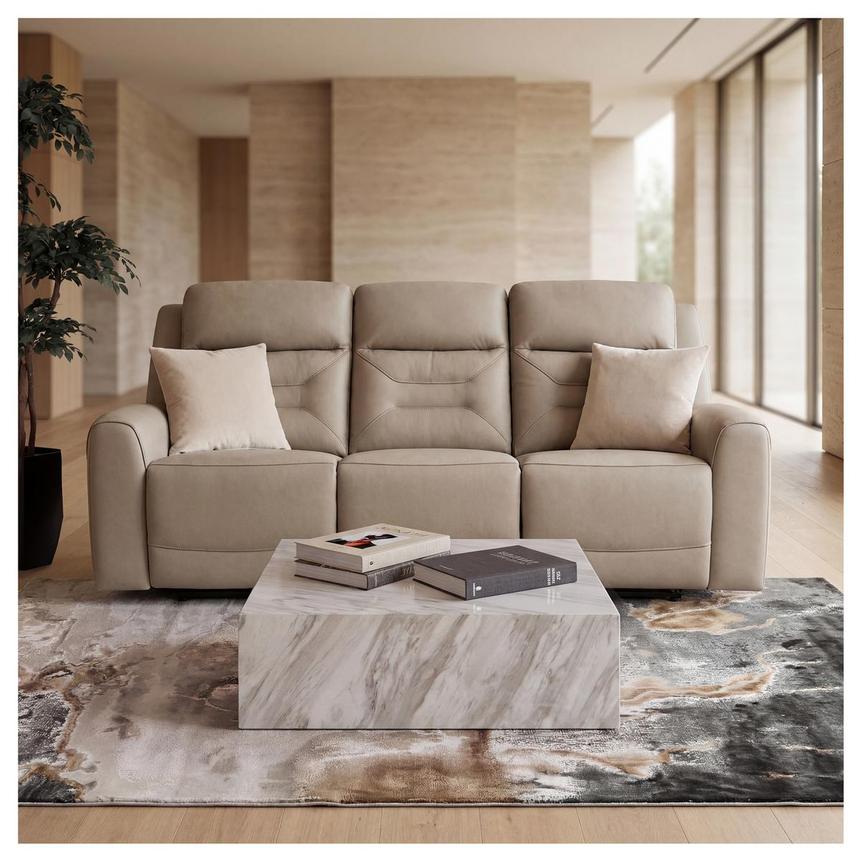 Solstice Leather Power Reclining Sofa  alternate image, 2 of 2 images.